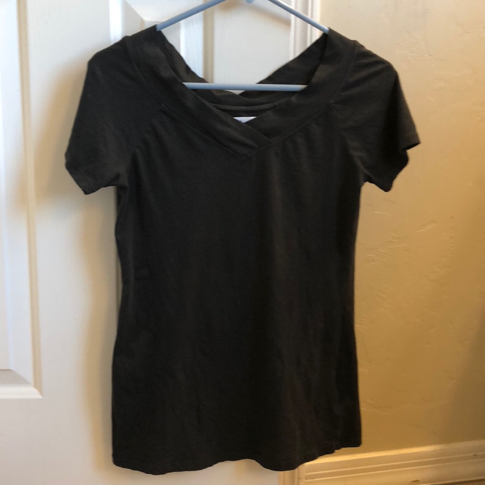 Velvet by Graham & Spencer NWOT  Top dark gray M